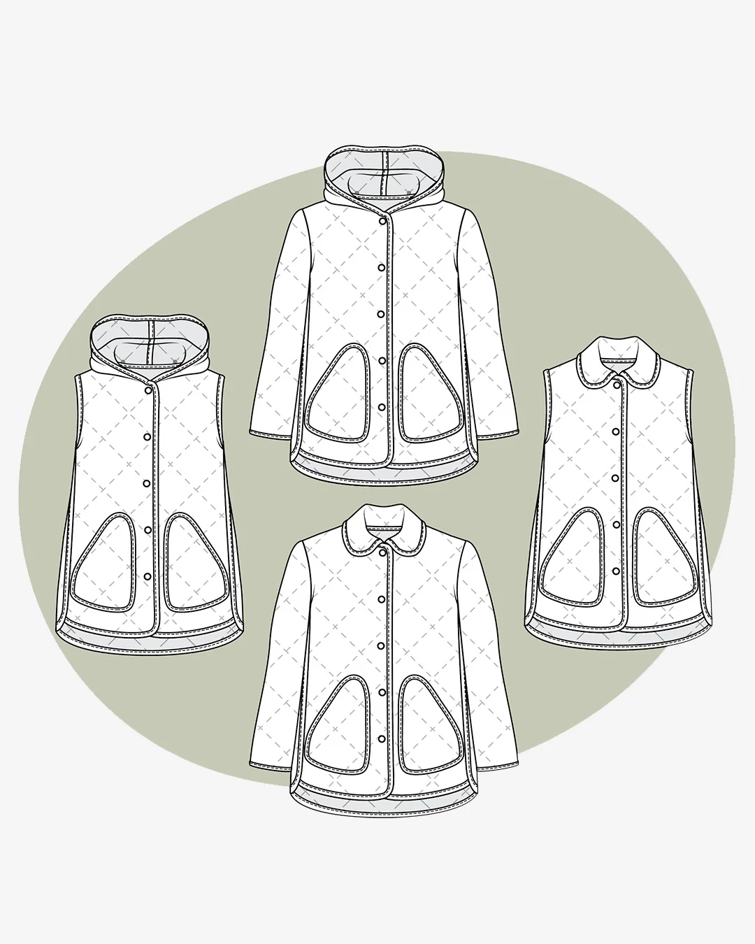 Collar and Hood Expansion Pack for the Wildwood Jacket and Vest - Image 3